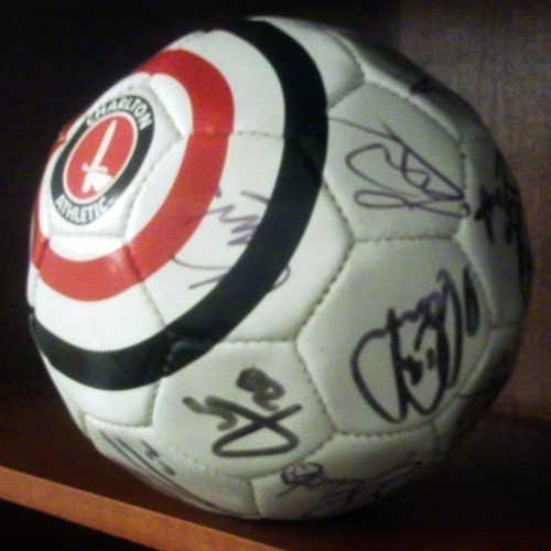 Official Charlton Athletic football signed by the 2008-09 squad