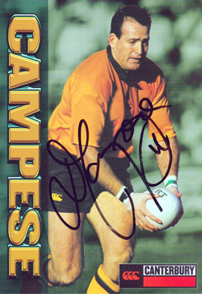 Austarlian rugby union winger David Campese.