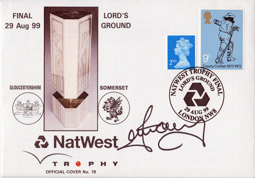 IAN HARVEY signed 1999 Nat West Final FDC.