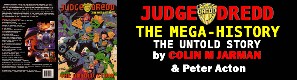 Judge Dredd Mega-History Untold Story by Colin M Jarman