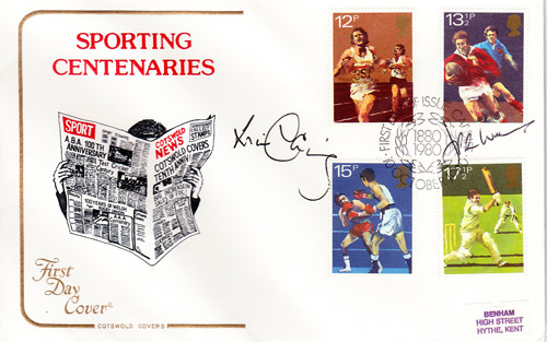 Sports Rugby FDC signed by JPR Williams & Will Carling.