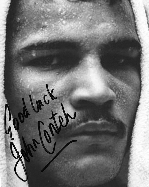 JOHN CONTEH (World Light-Heavyweight champion) signed photo