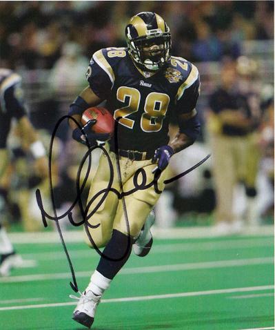 Rams' Hall of Fame running back MARSHALL FAULK signed photo.