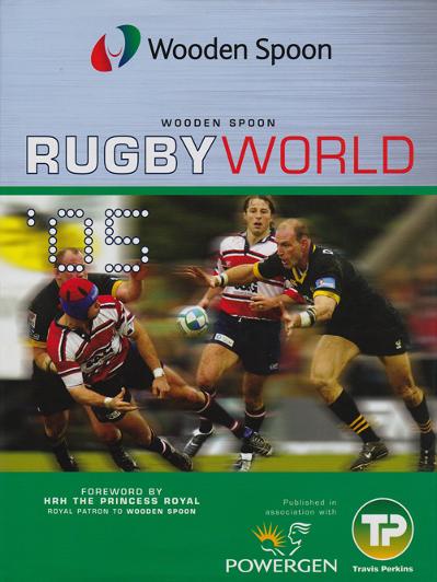 Wooden Spoon 2005 Rugby World book signed by England players