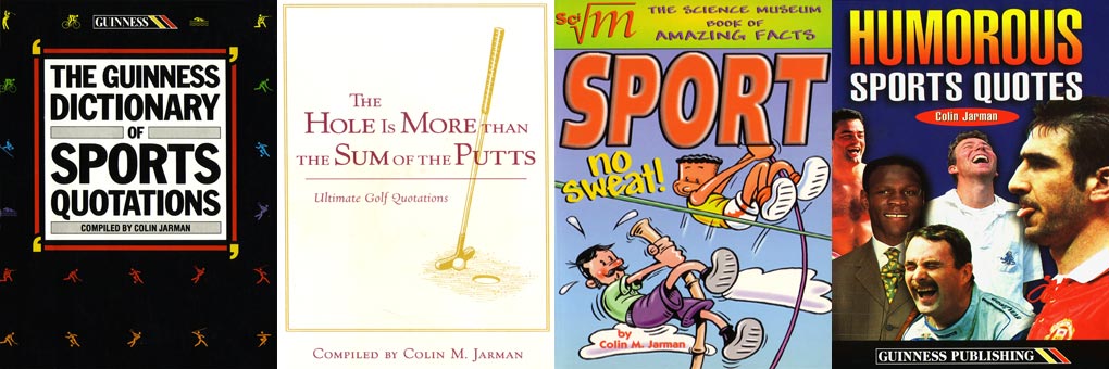 Colin M Jarman Sports Books