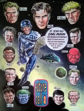 Futureball Colin M Jarman author Roy of the Rovers magazine comic strip cartoon Ecaryor hexaball Squad Sci fi Race