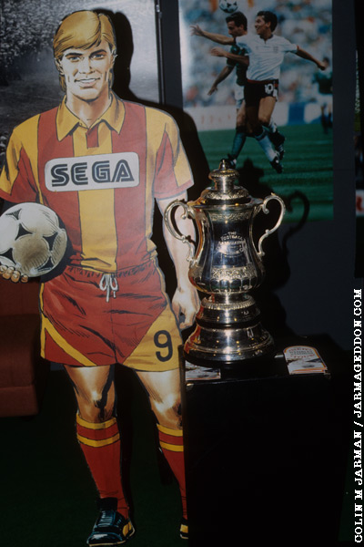 Roy Race with the FA Cup Trophy