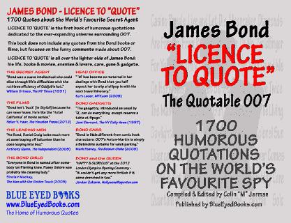 James Bond Quotes Book - Licence To Quote - Quotable 007